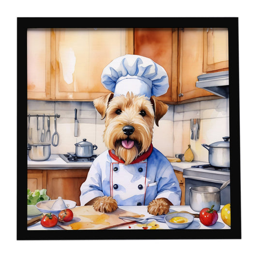 Buy this Wheaten Terrier The Chef Framed Metal Print