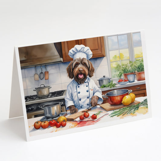 Buy this Wirehaired Pointing Griffon The Chef Greeting Cards Pack of 8