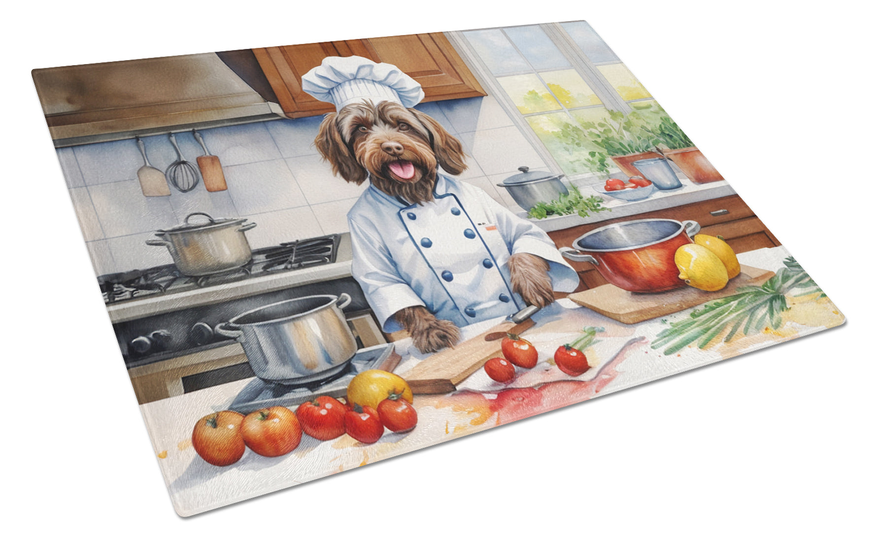 Buy this Wirehaired Pointing Griffon The Chef Glass Cutting Board