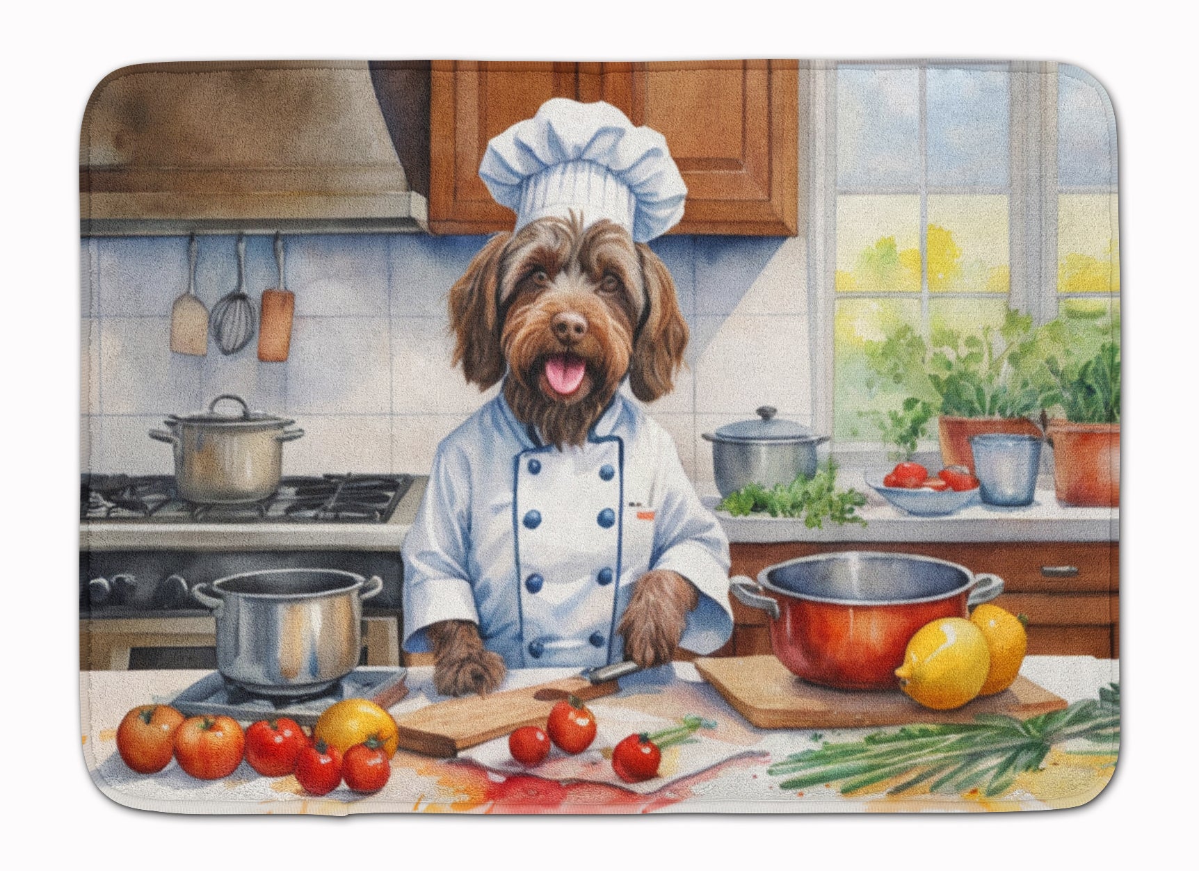 Buy this Wirehaired Pointing Griffon The Chef Memory Foam Kitchen Mat