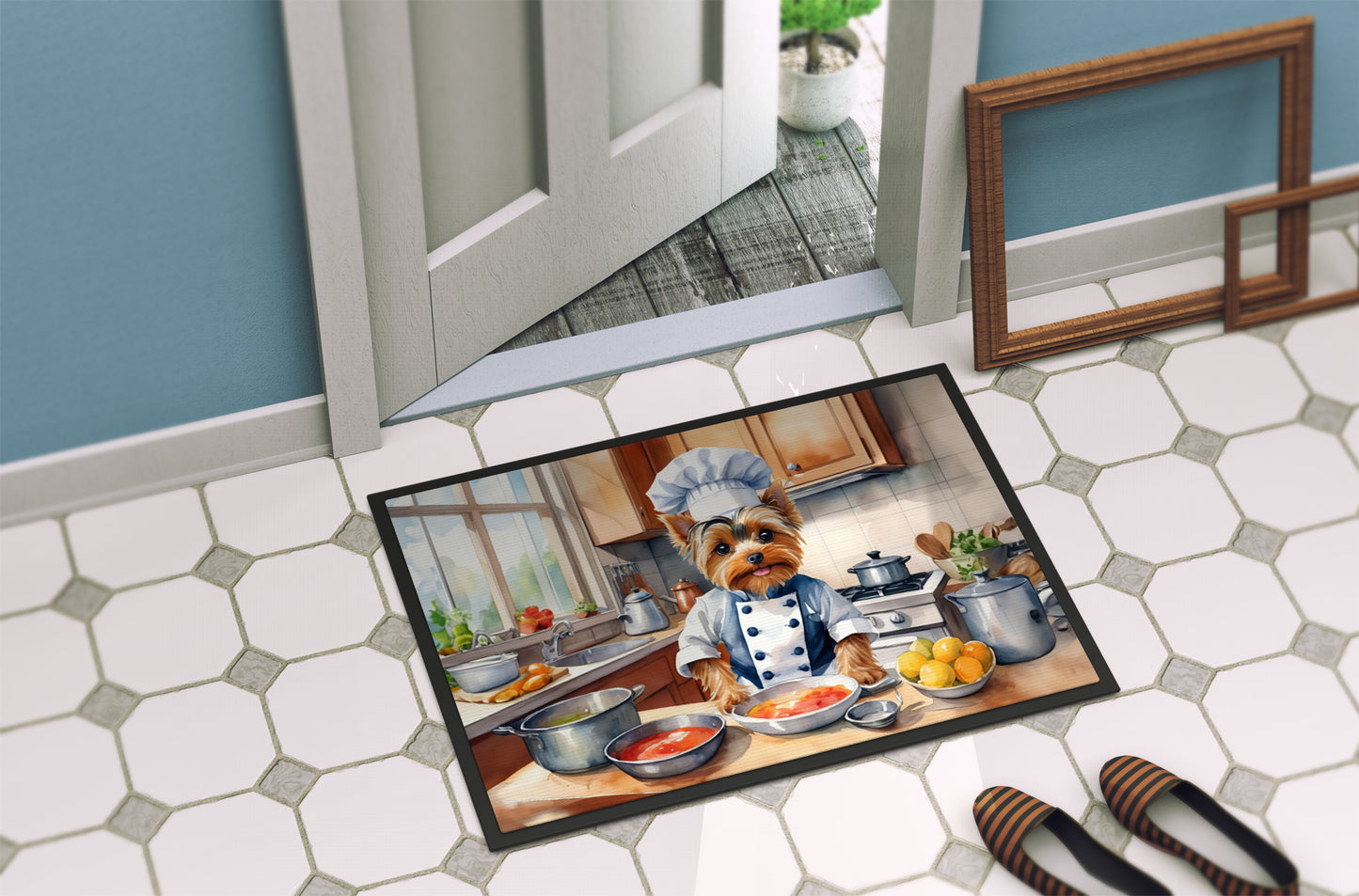 Yorkie Yorkshire Terrier The Chef Doormat