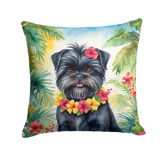 Buy this Affenpinscher Luau Throw Pillow