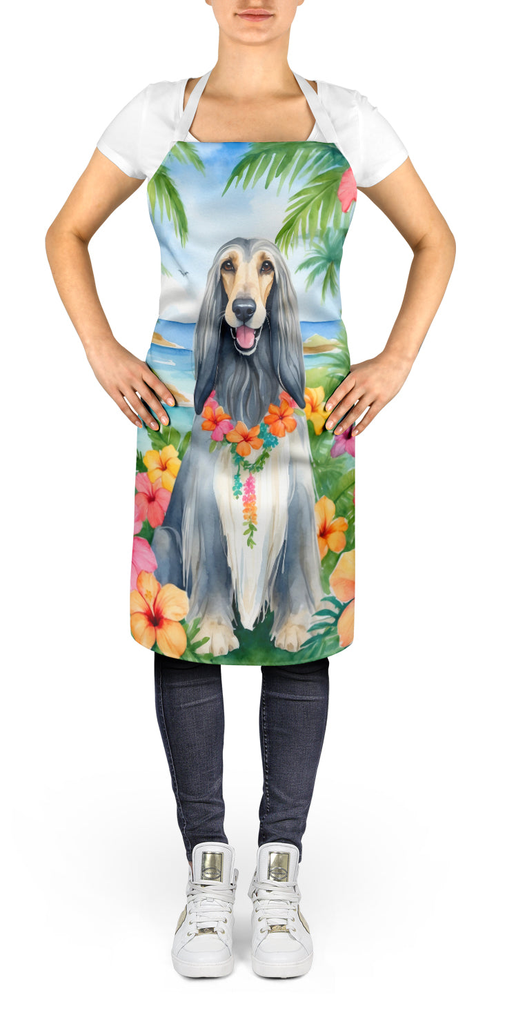 Afghan Hound Luau Apron