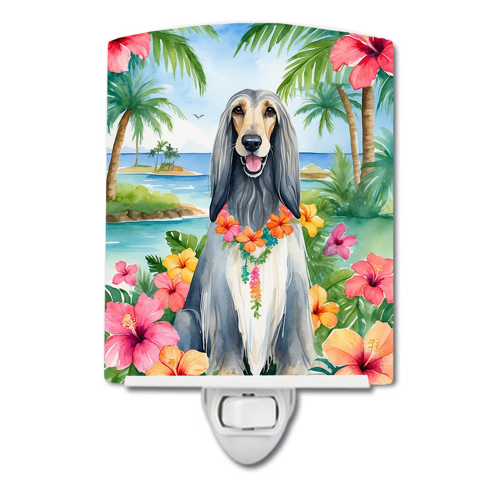 Buy this Afghan Hound Luau Ceramic Night Light