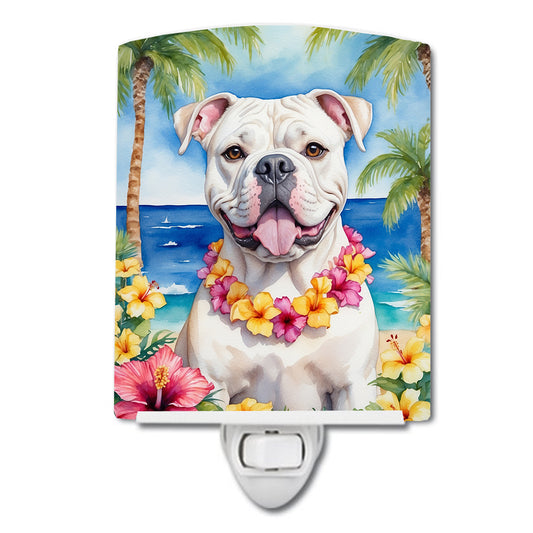 Buy this American Bulldog Luau Ceramic Night Light