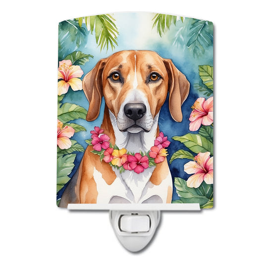 Buy this American Foxhound Luau Ceramic Night Light