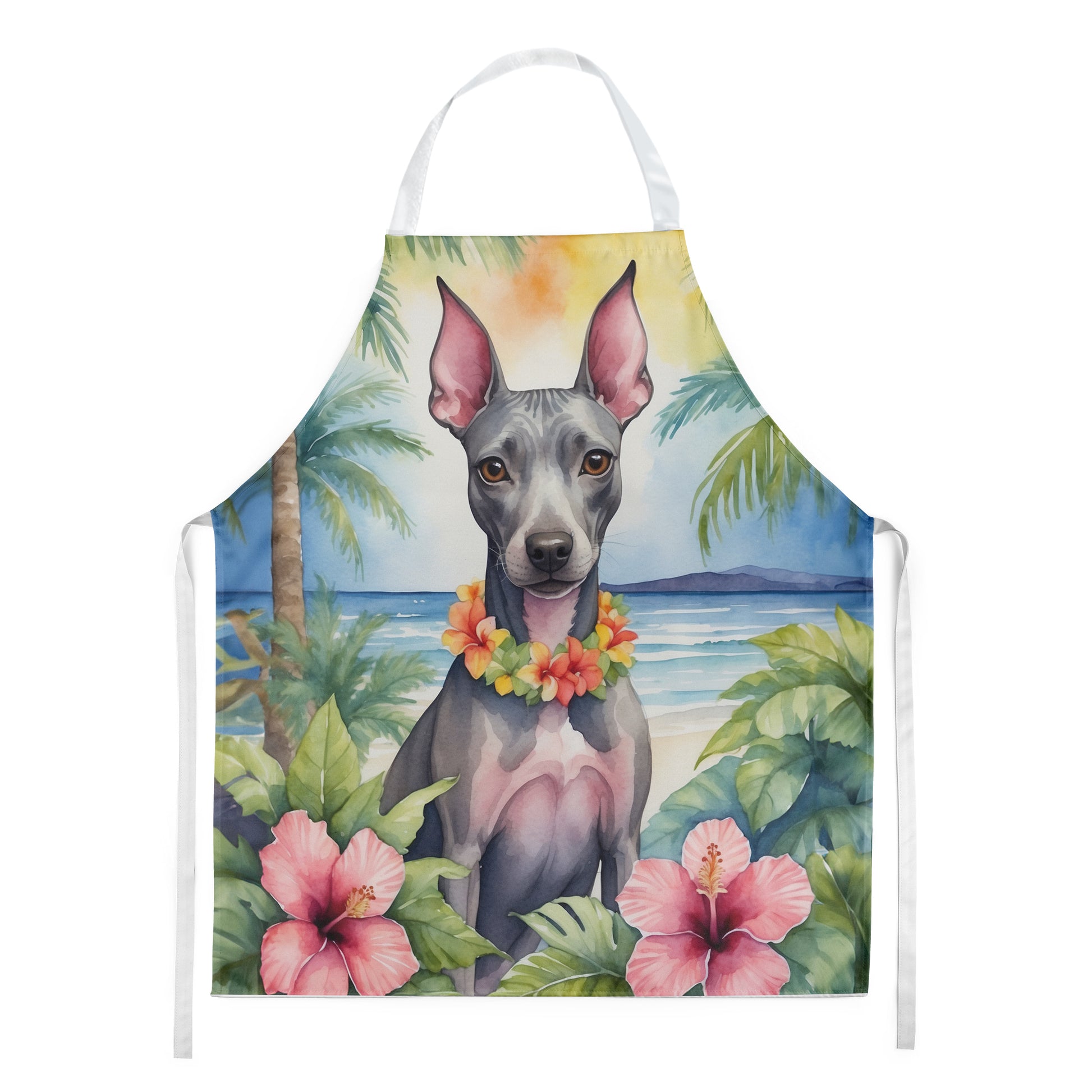 Buy this American Hairless Terrier Luau Apron