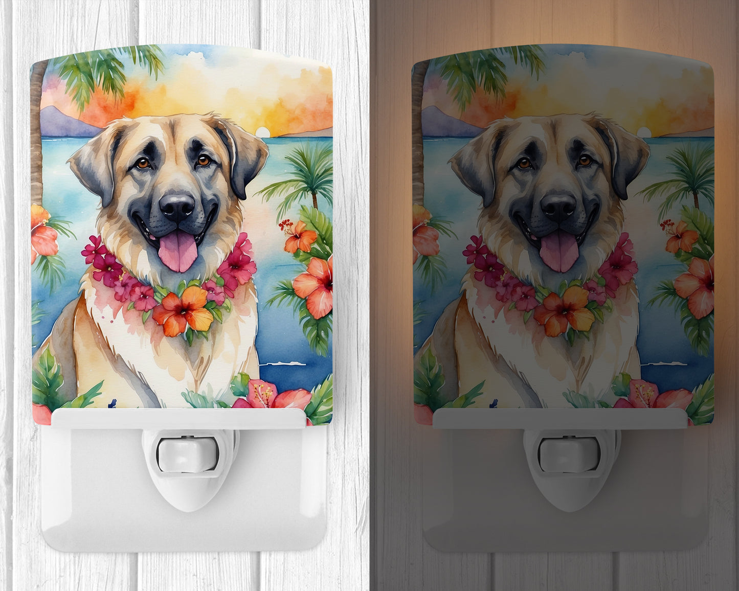 Anatolian Shepherd Luau Ceramic Night Light