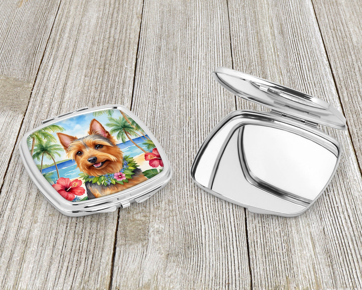 Australian Terrier Luau Compact Mirror