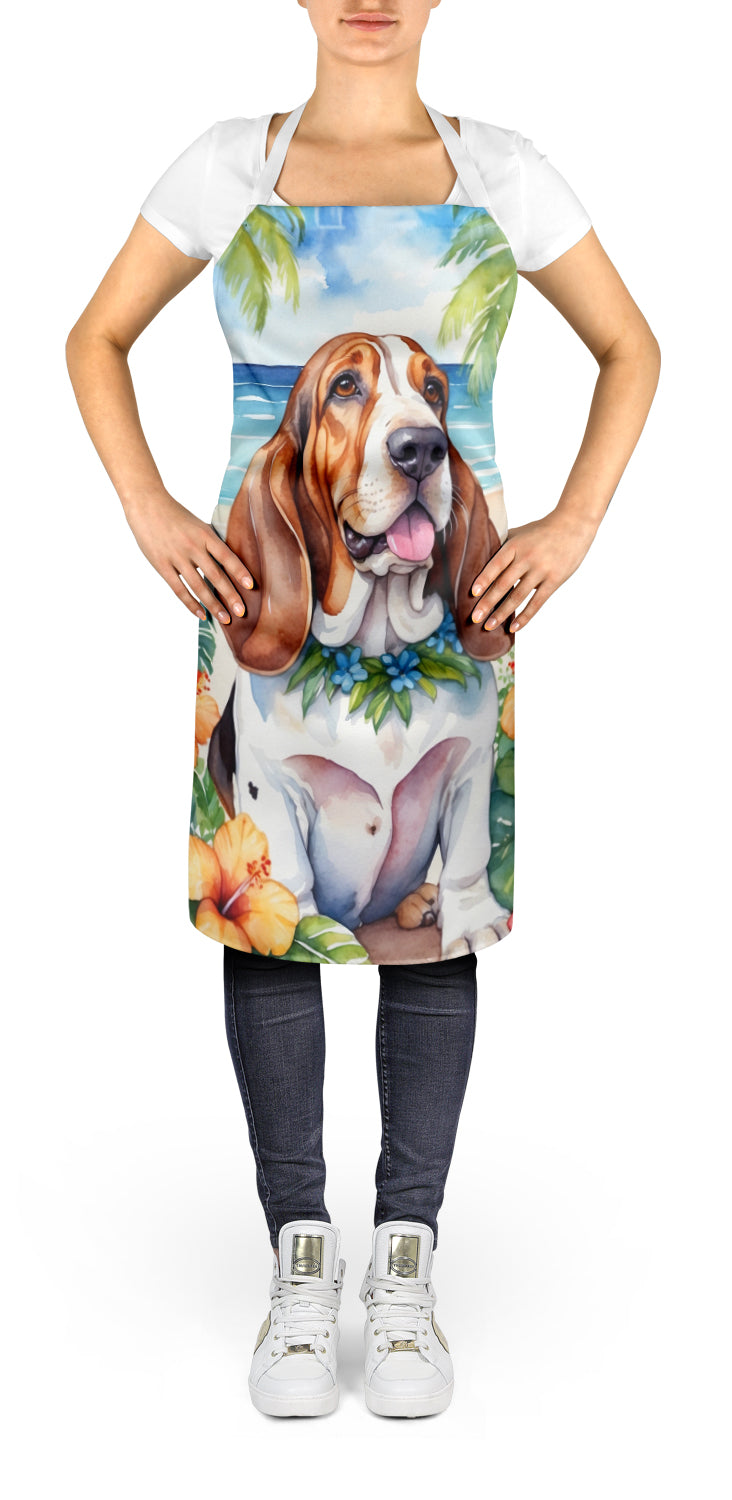 Basset Hound Luau Apron