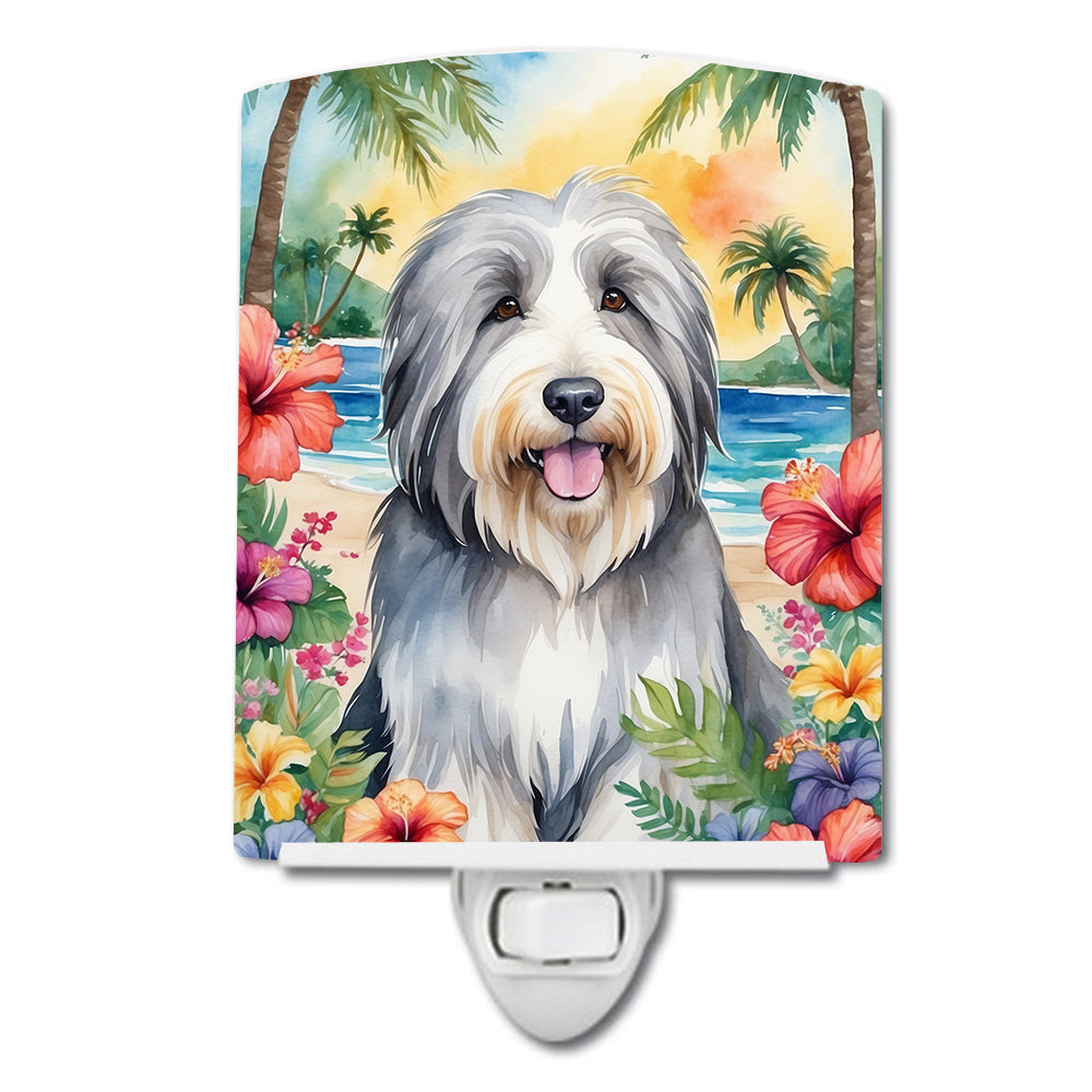 Buy this Bearded Collie Luau Ceramic Night Light