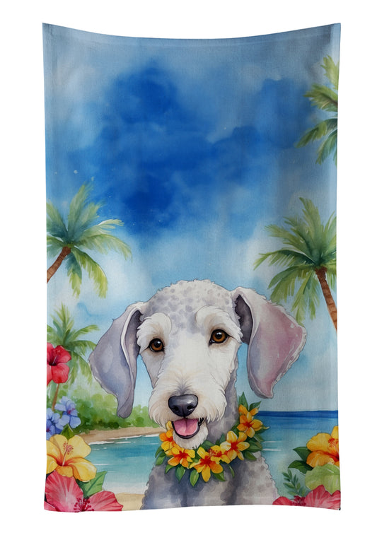 Buy this Bedlington Terrier Luau Kitchen Towel