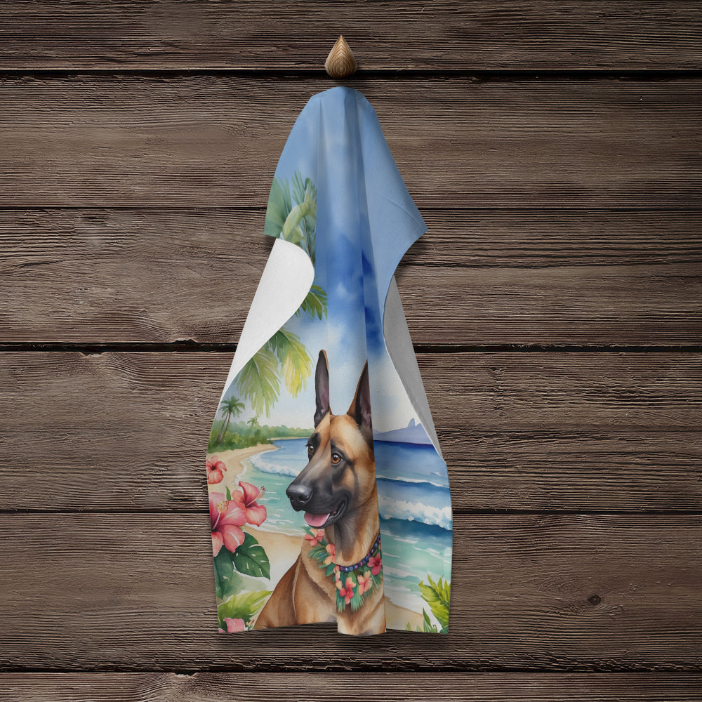 Belgian Malinois Luau Kitchen Towel