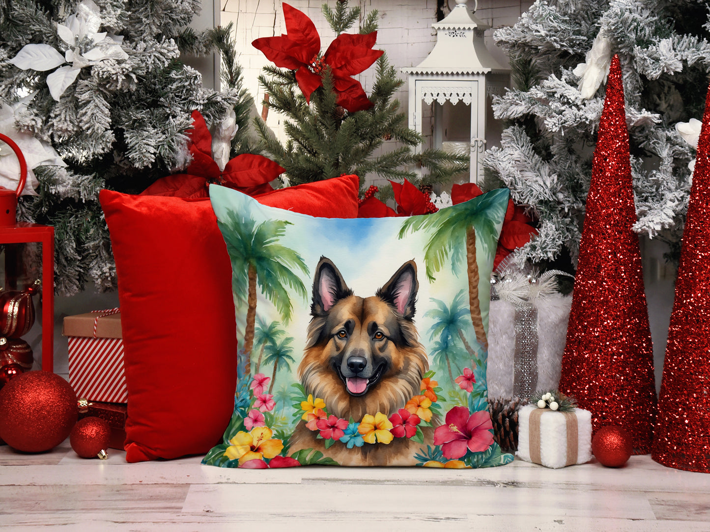 Belgian Tervuren Luau Throw Pillow