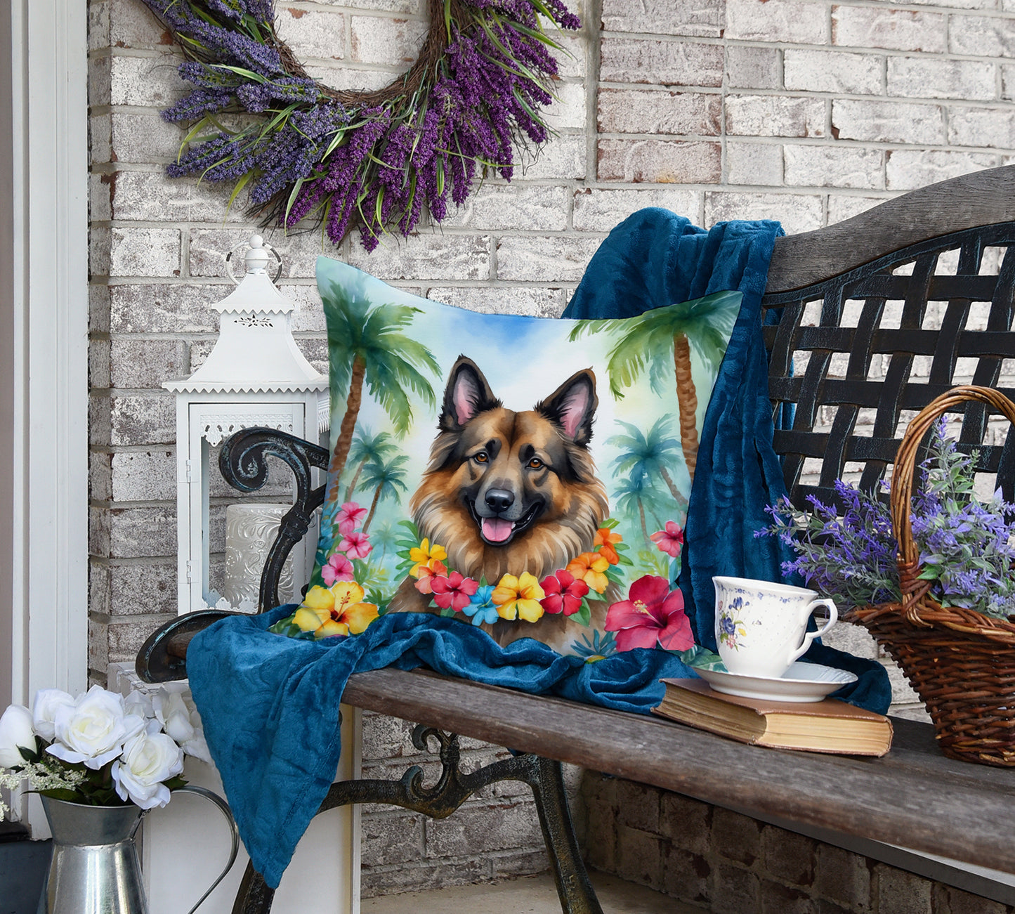 Belgian Tervuren Luau Throw Pillow