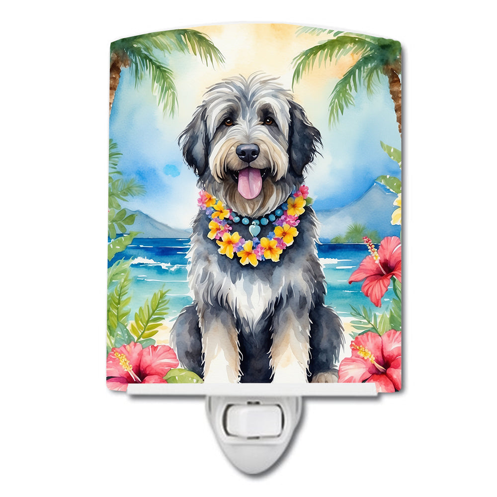 Buy this Bergamasco Sheepdog Luau Ceramic Night Light