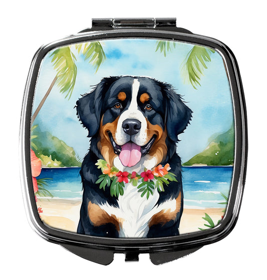 Buy this Bernese Mountain Dog Luau Compact Mirror