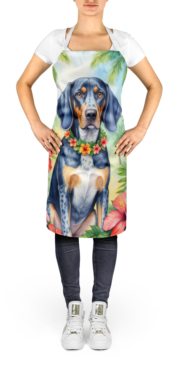 Bluetick Coonhound Luau Apron