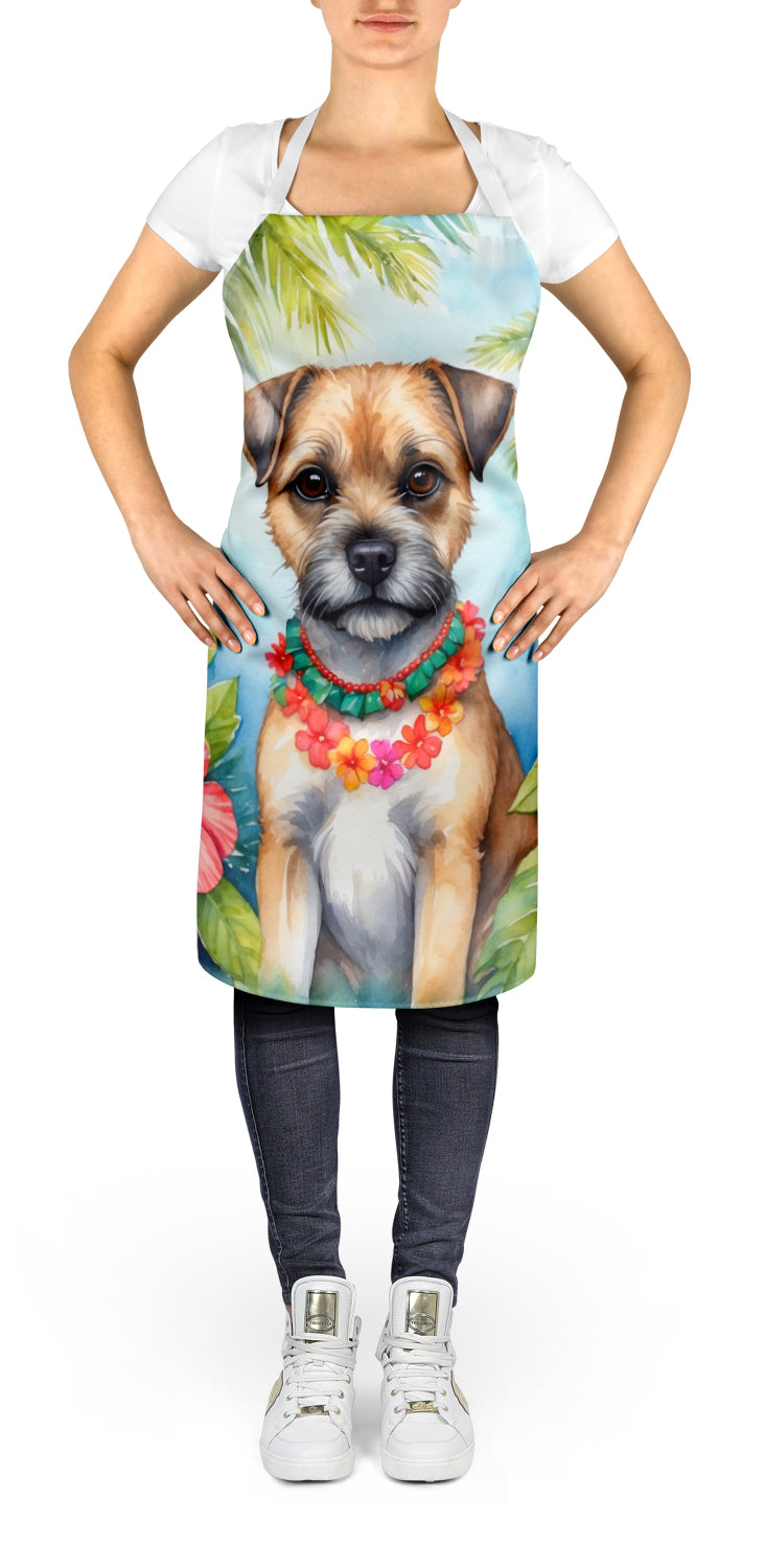 Border Terrier Luau Apron