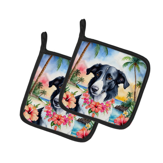 Buy this Borzoi Luau Pair of Pot Holders