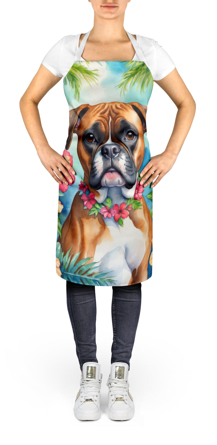 Boxer Luau Apron