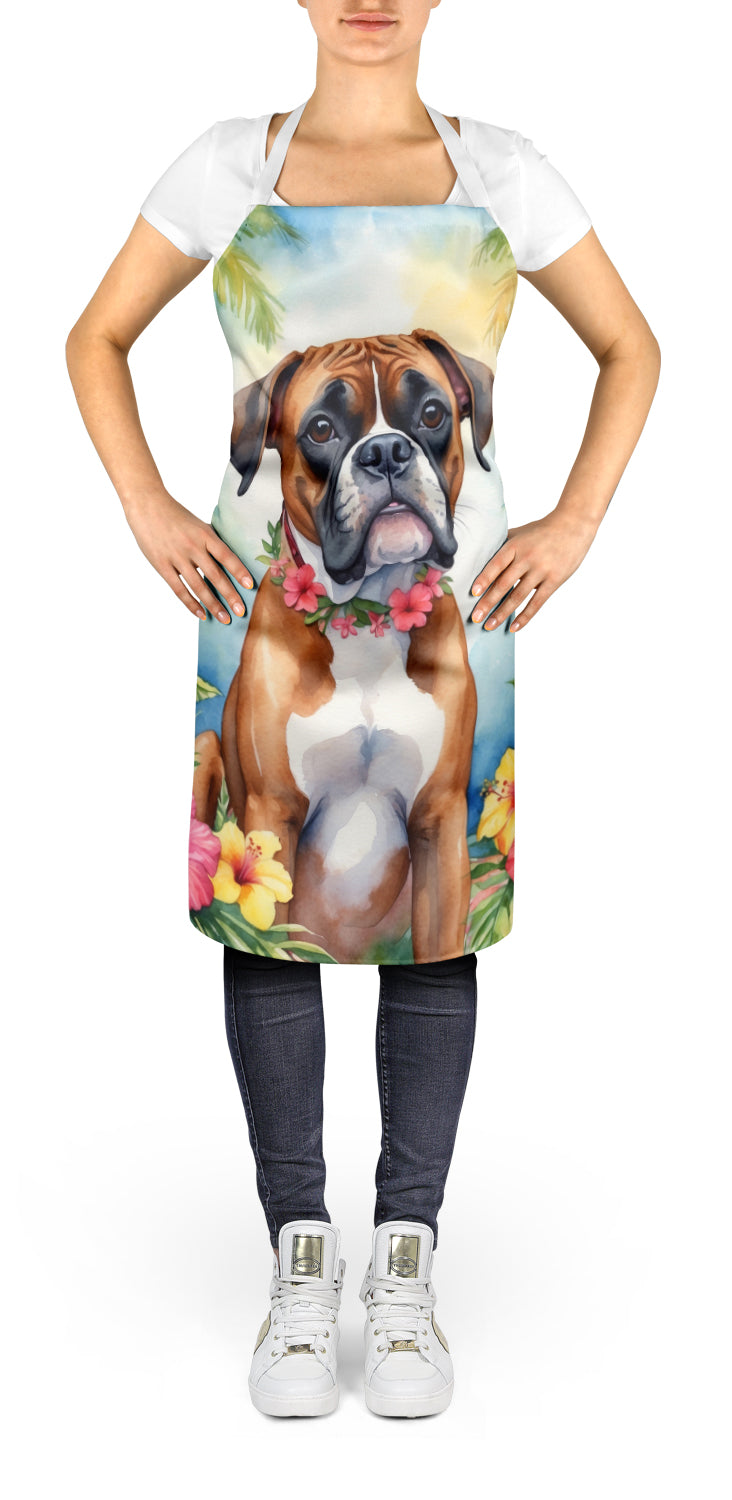 Boxer Luau Apron