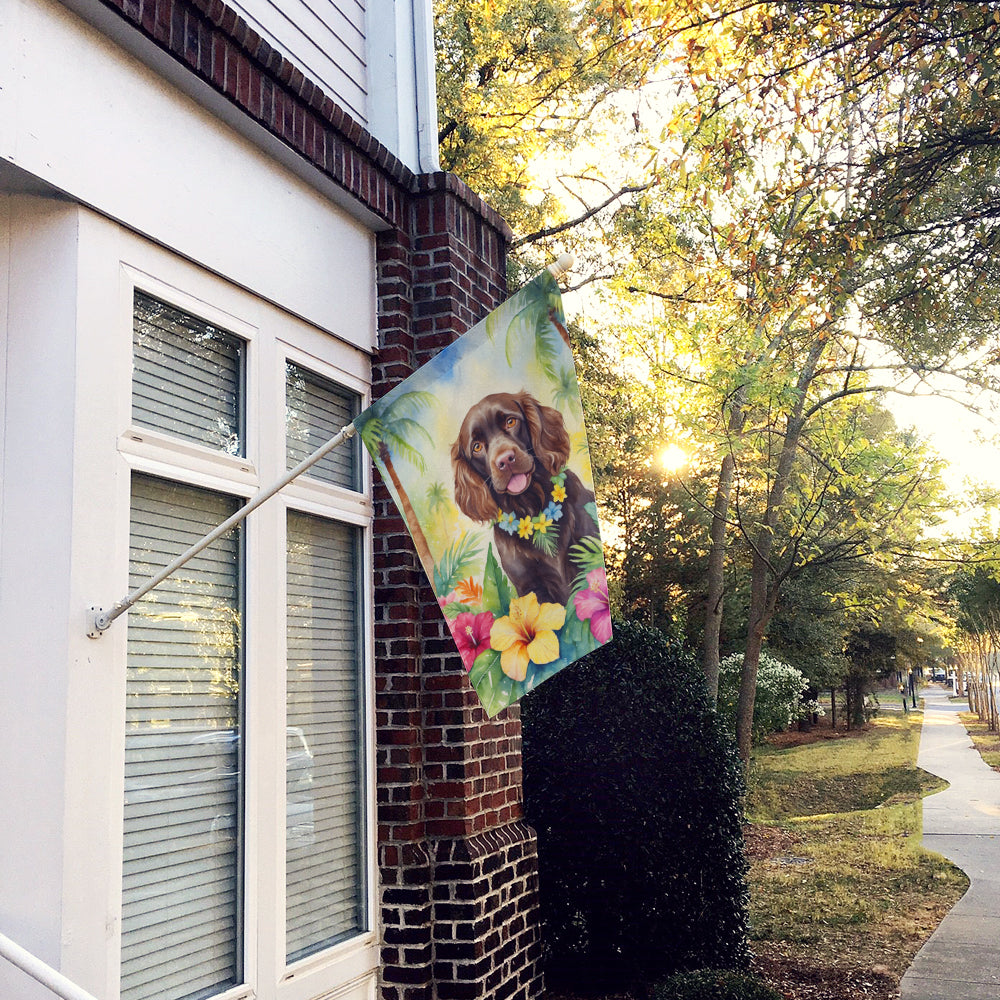 Boykin Spaniel Luau House Flag