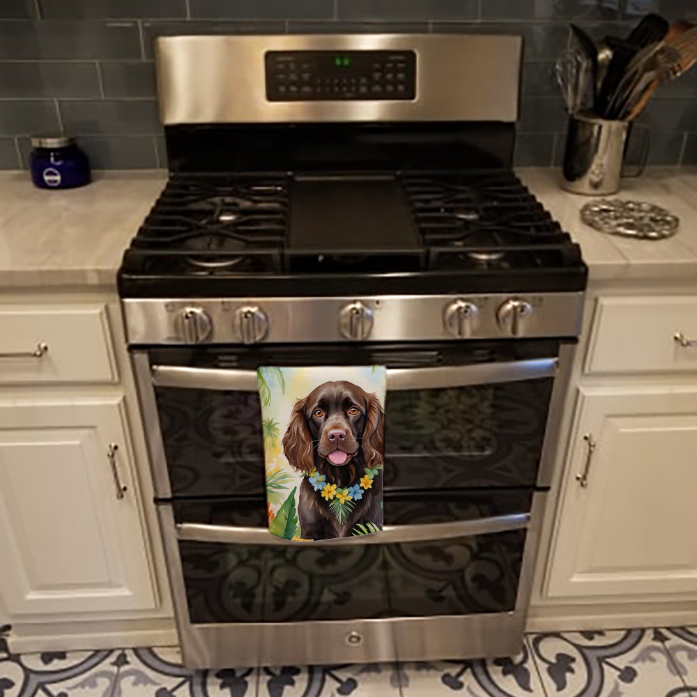 Boykin Spaniel Luau Kitchen Towel