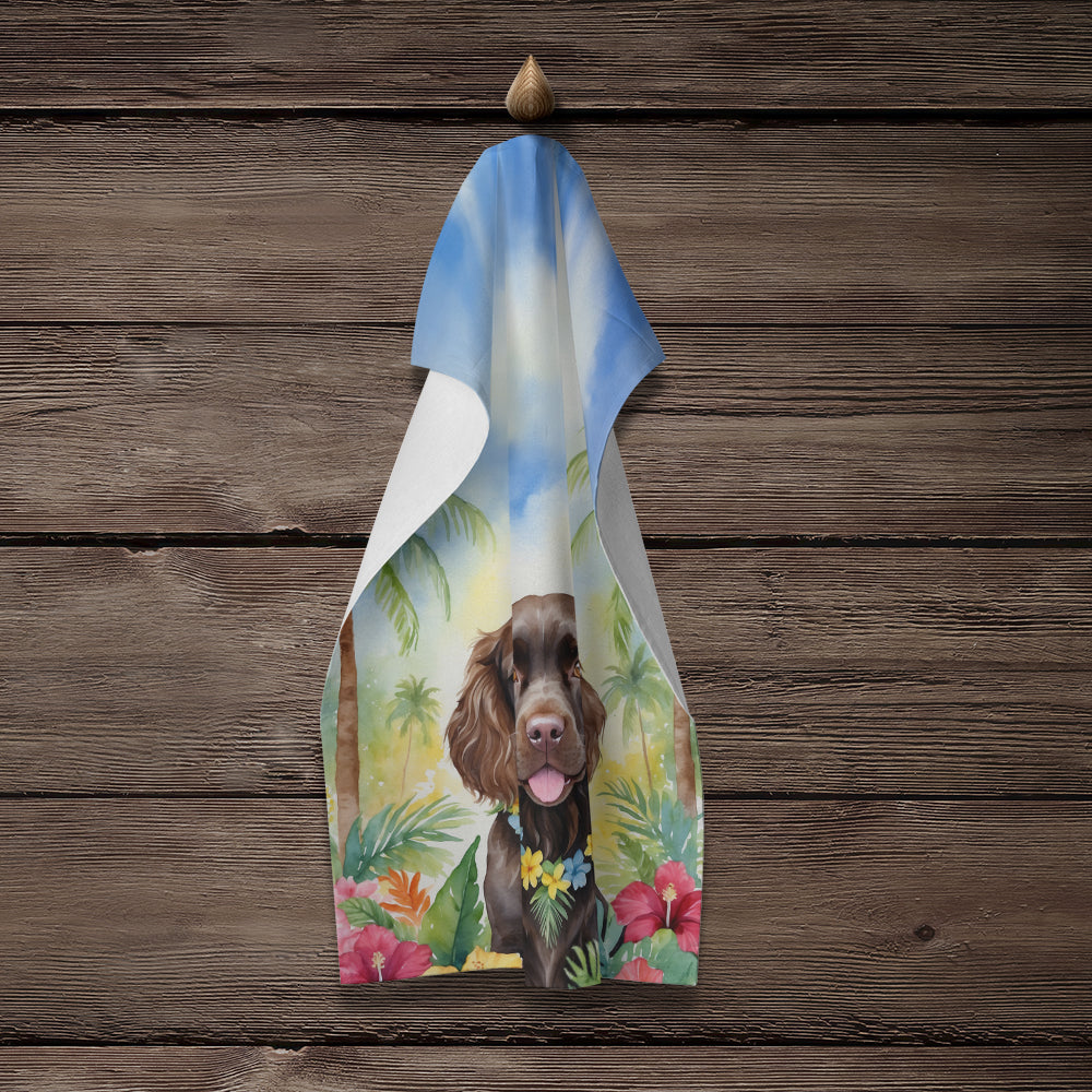 Boykin Spaniel Luau Kitchen Towel