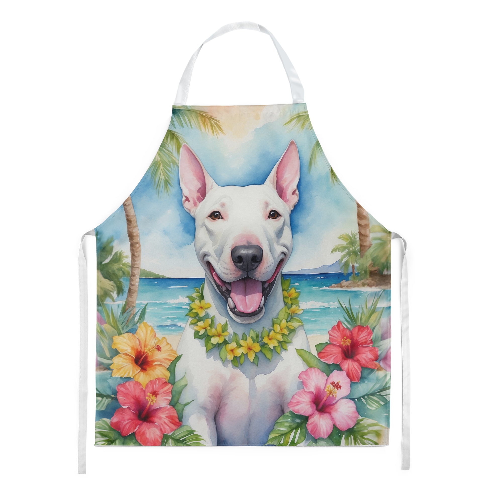 Buy this Bull Terrier Luau Apron