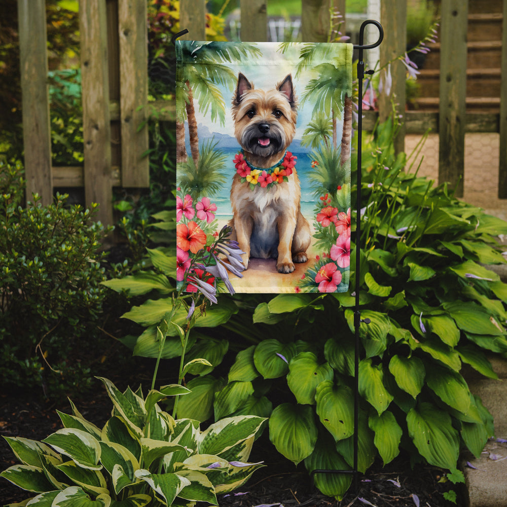 Cairn Terrier Luau Garden Flag