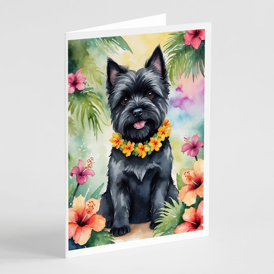 Buy this Cairn Terrier Luau Greeting Cards Pack of 8