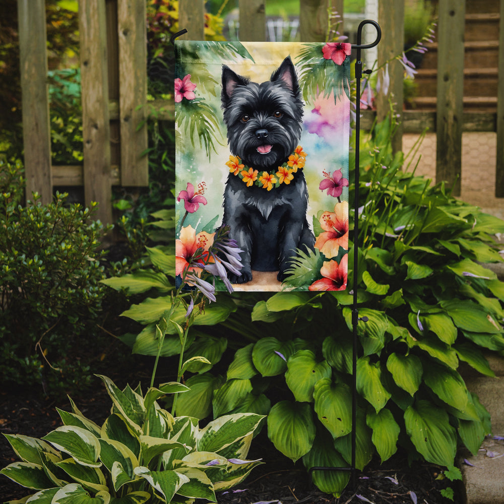 Cairn Terrier Luau Garden Flag