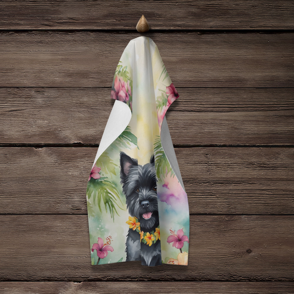 Cairn Terrier Luau Kitchen Towel