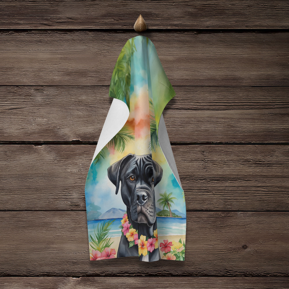 Cane Corso Luau Kitchen Towel