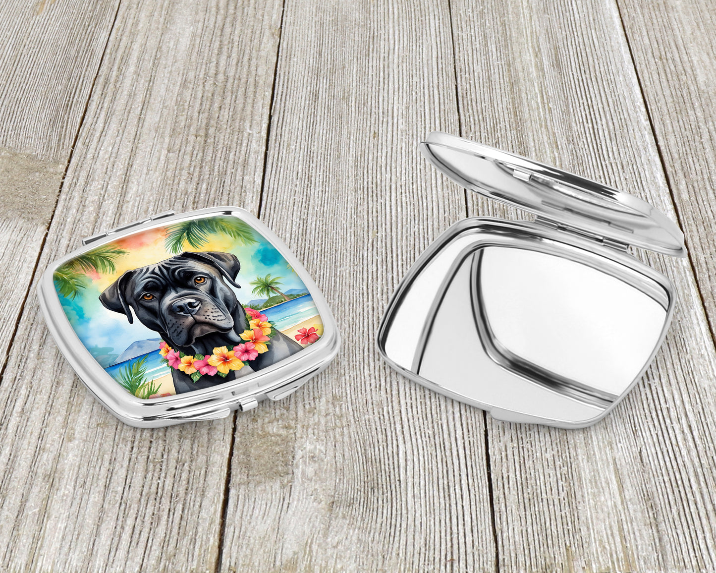 Cane Corso Luau Compact Mirror