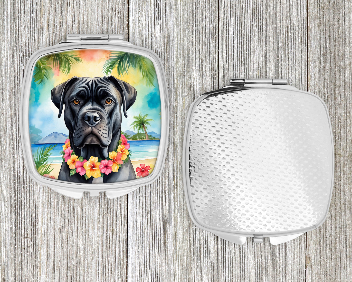 Cane Corso Luau Compact Mirror