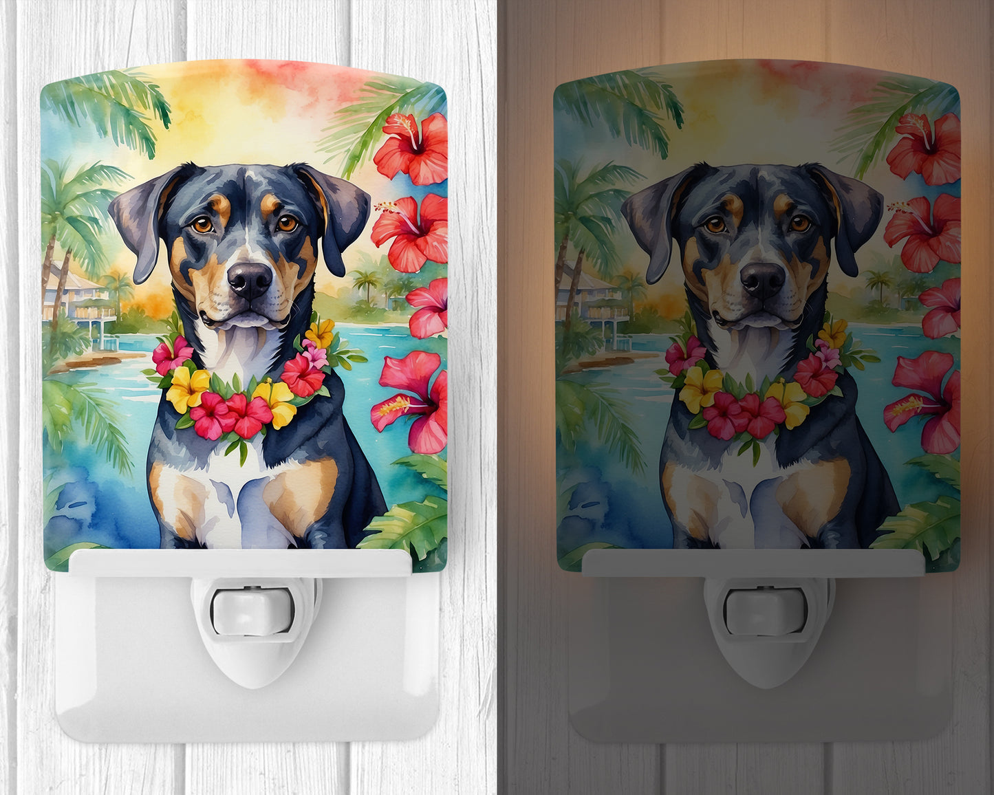 Catahoula Luau Ceramic Night Light