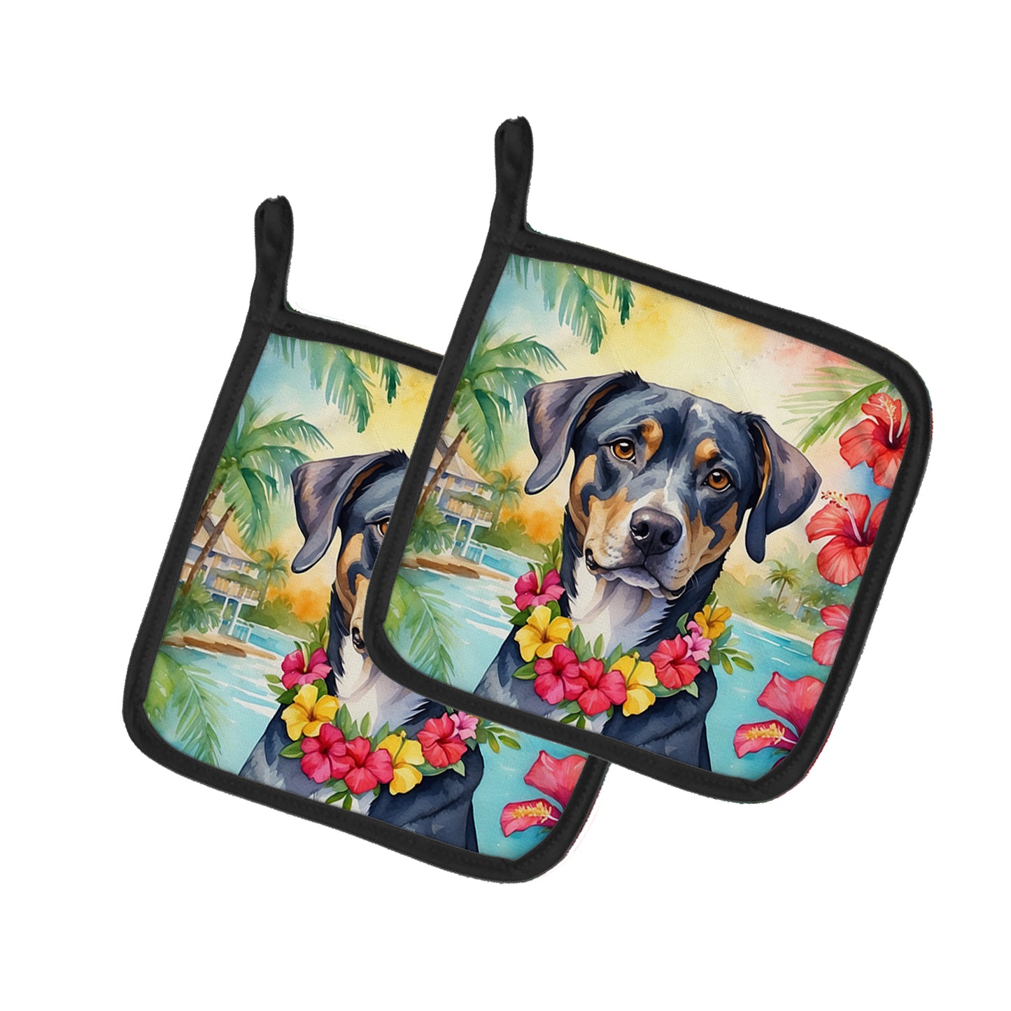 Buy this Catahoula Luau Pair of Pot Holders