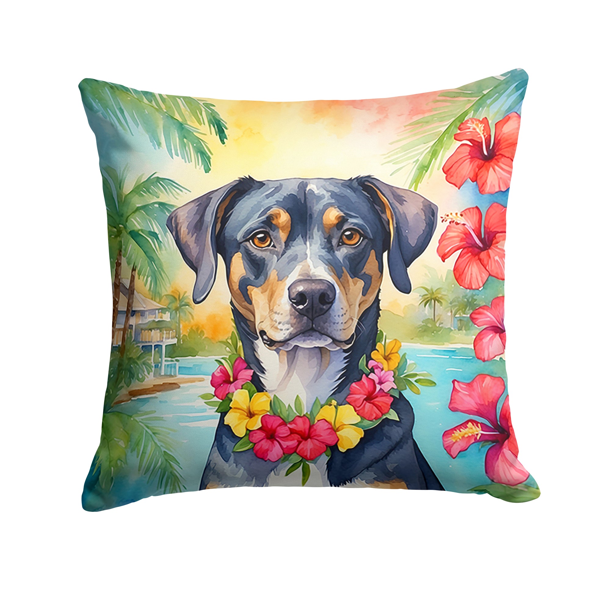 Buy this Catahoula Luau Throw Pillow