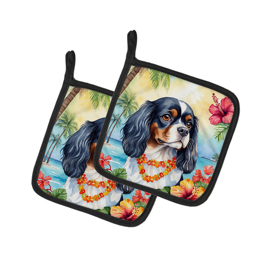 Buy this Cavalier Spaniel Luau Pair of Pot Holders