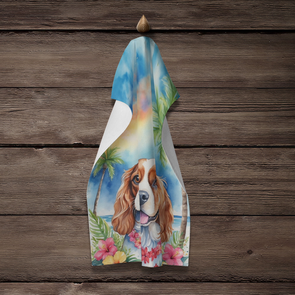 Cavalier Spaniel Luau Kitchen Towel