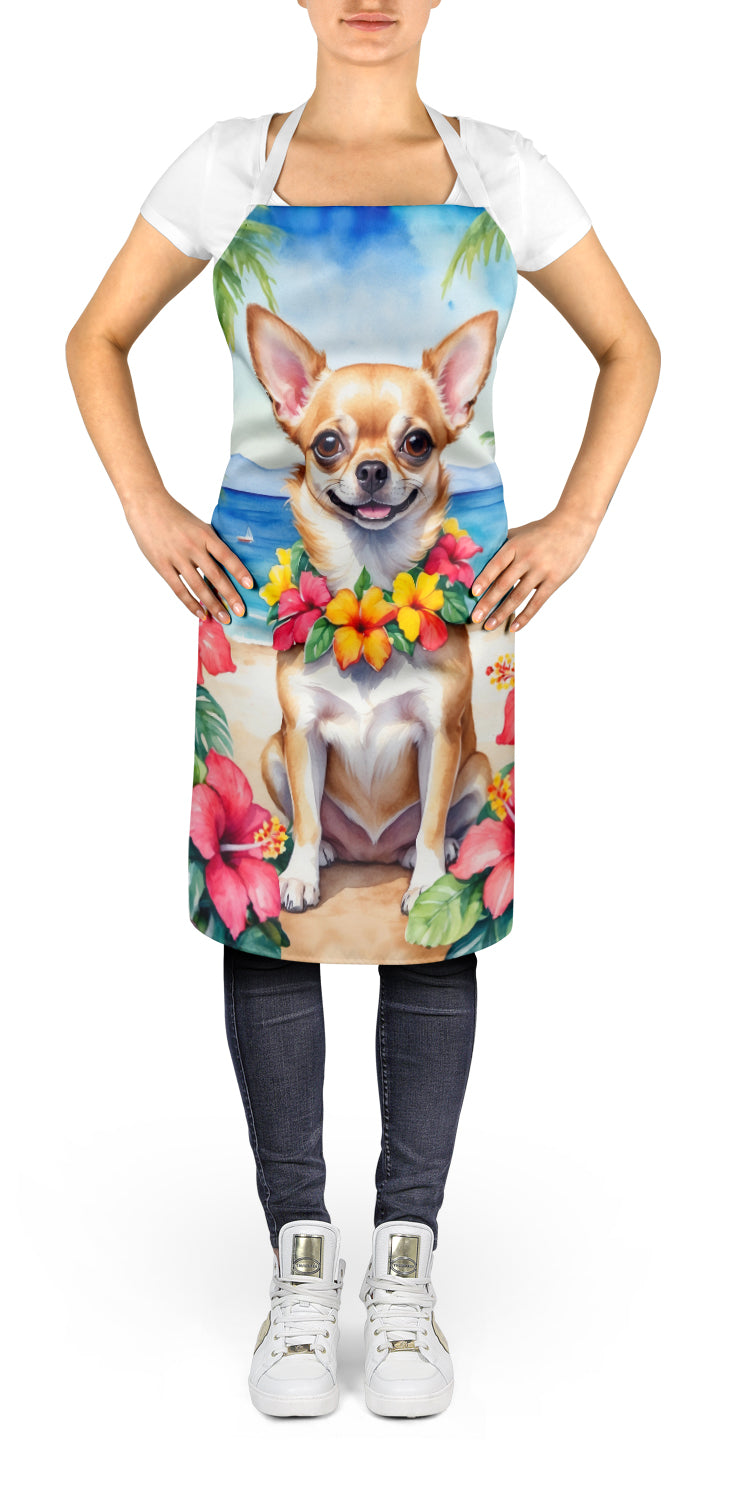 Chihuahua Luau Apron