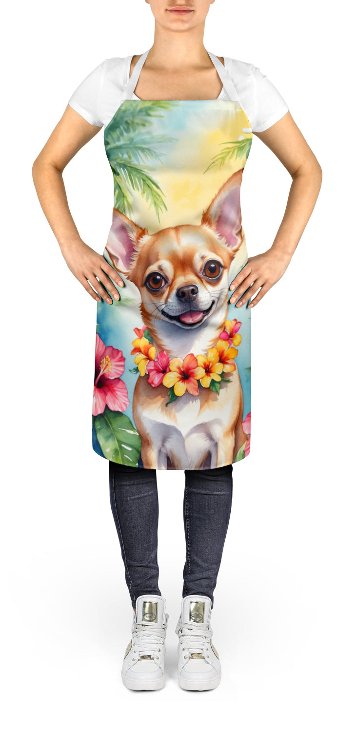 Chihuahua Luau Apron