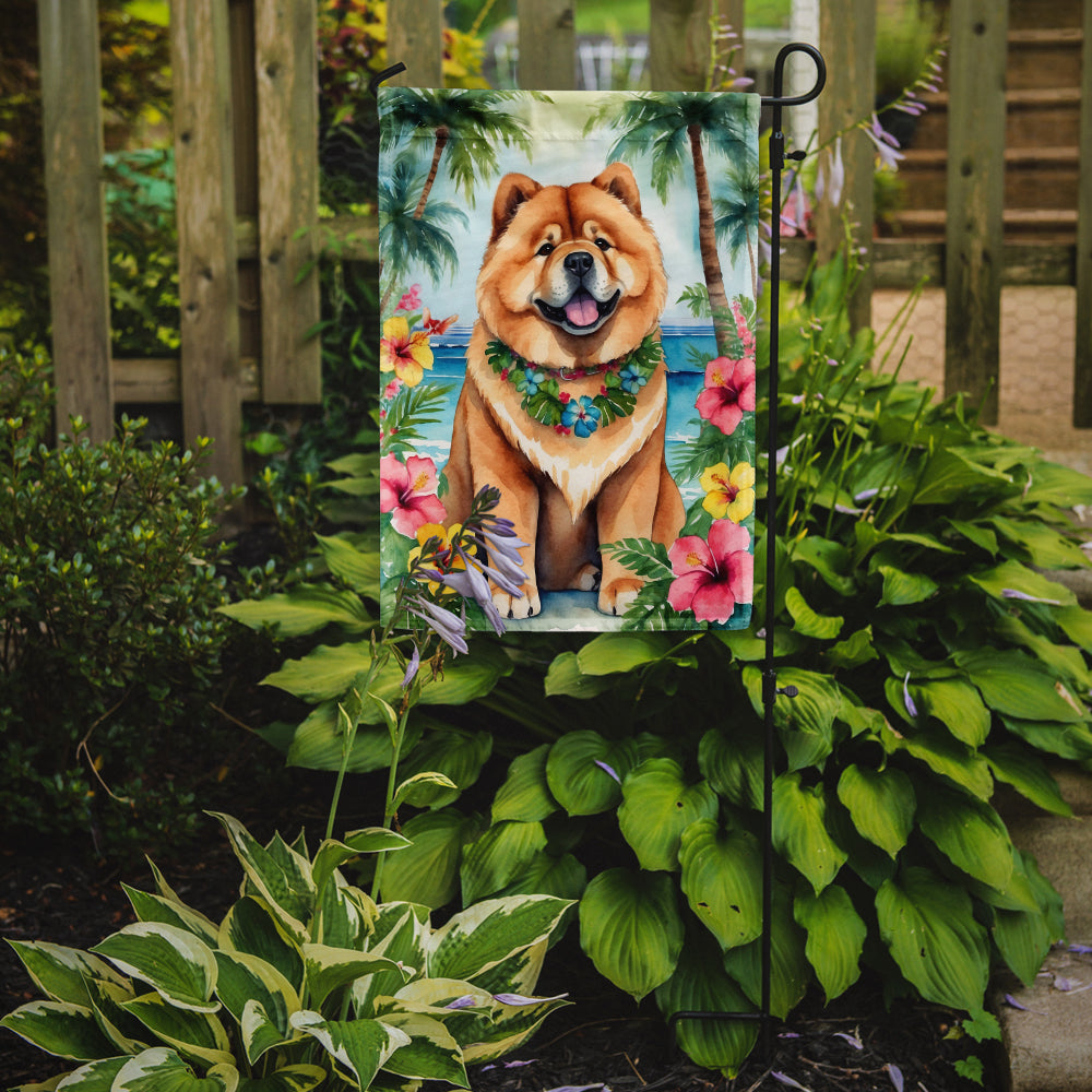 Chow Chow Luau Garden Flag