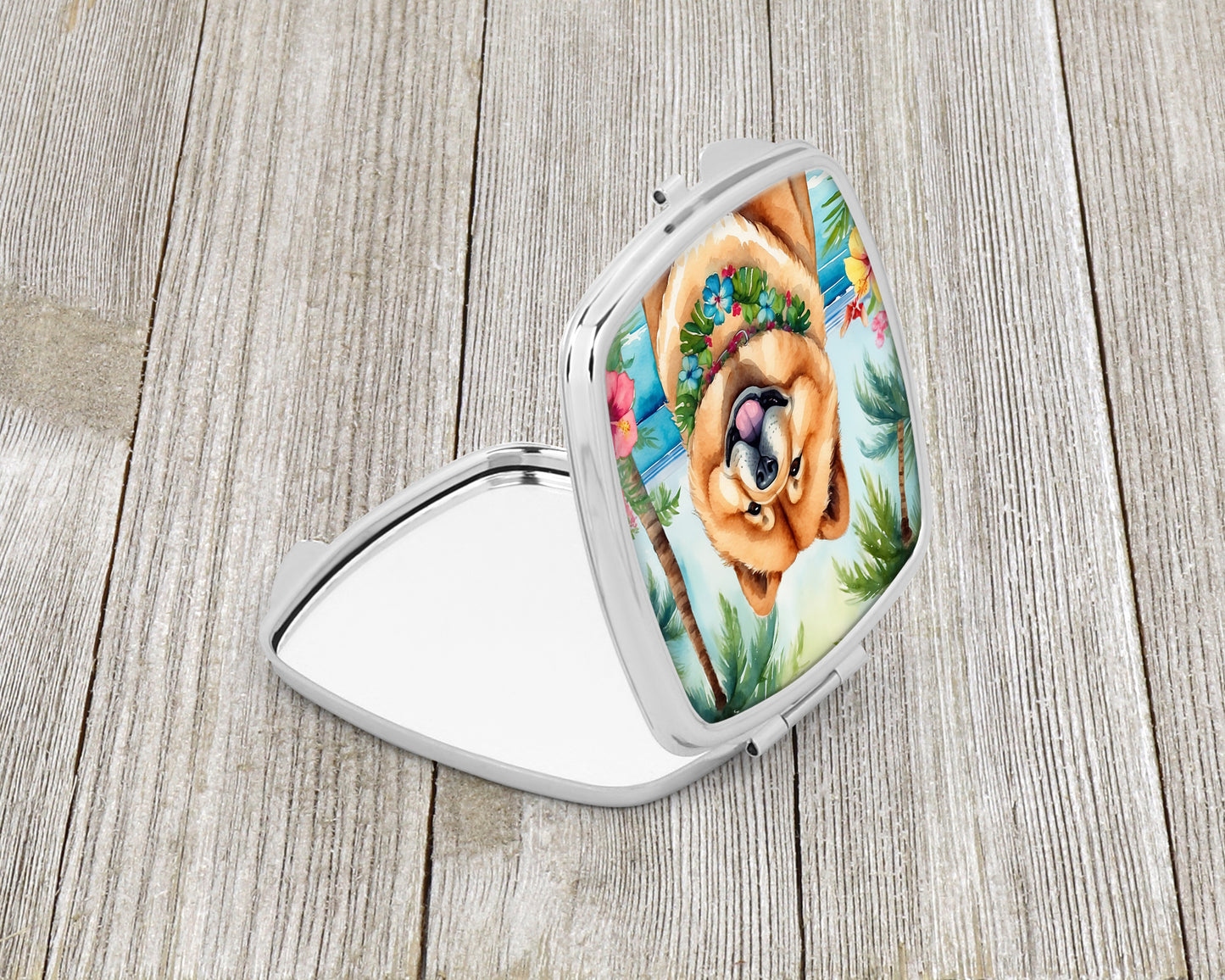 Chow Chow Luau Compact Mirror