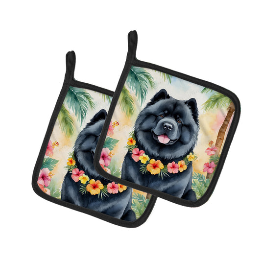 Buy this Chow Chow Luau Pair of Pot Holders