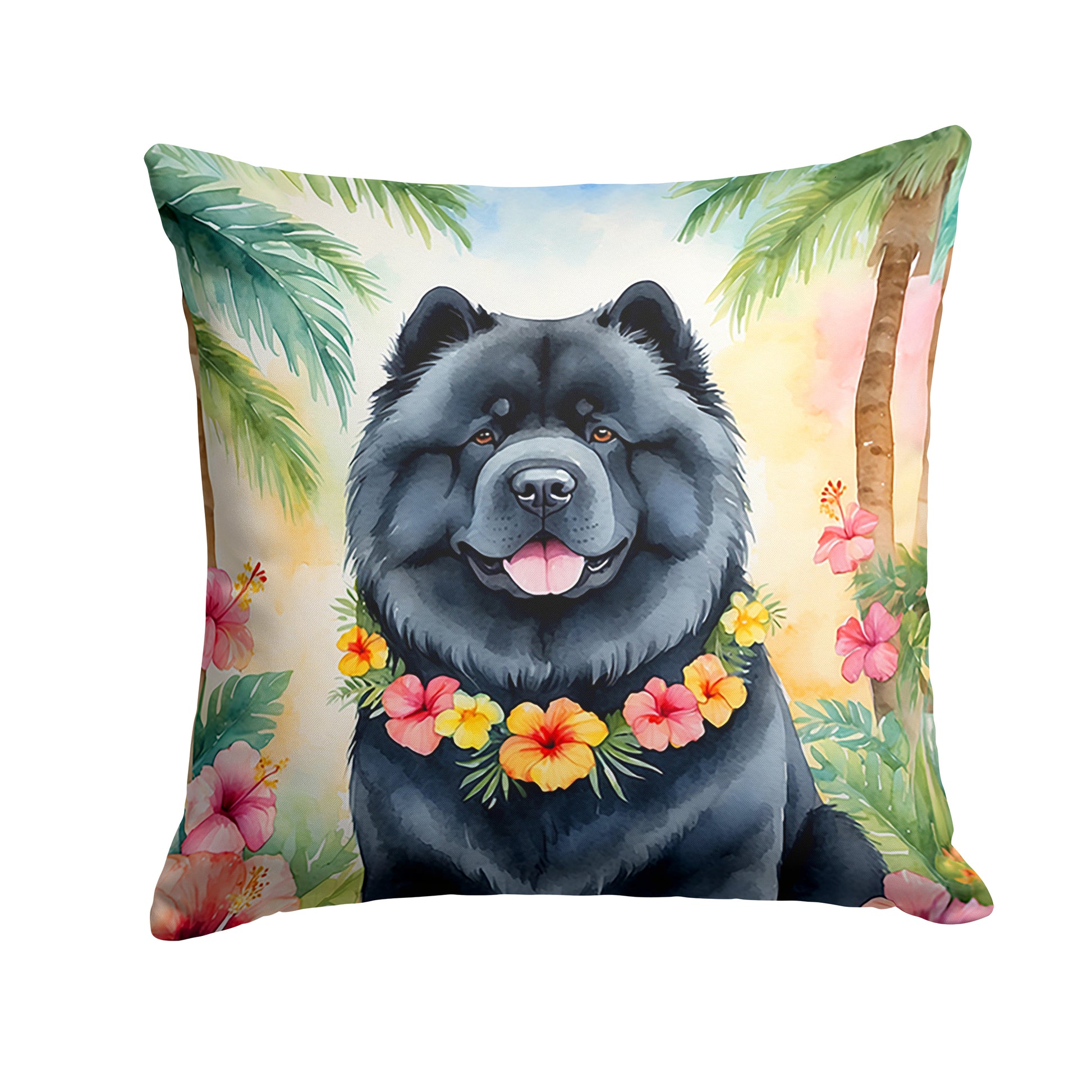 Buy this Chow Chow Luau Throw Pillow