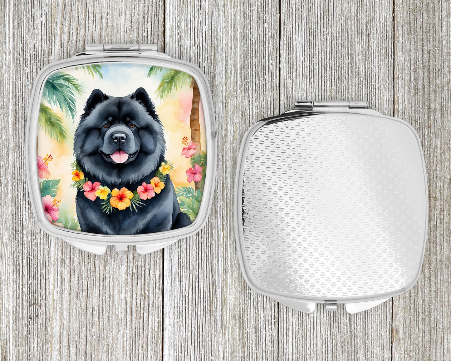 Chow Chow Luau Compact Mirror