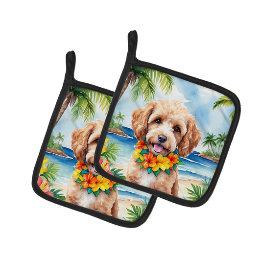 Buy this Cockapoo Luau Pair of Pot Holders